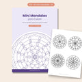 Capa do PDF 40 Mini Mandalas para Colorir para imprimir